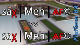 Platform B4  Comparison Meh vs Meh  Trackmania Nations Forever [upl. by Swec]