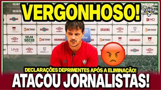 🤬DINIZ DISPARA CONTRA JORNALISTAS E TEM POSTURA LAMENTÁVEL FALTA HUMILDADE E SOBRA SOBERBA NO FLU [upl. by Lahcim]