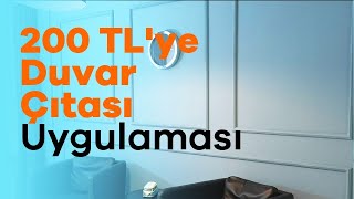 200 TLye Dekoratif Duvar Çıtası Uygulaması Nasıl Yapılır  Kendin Yap [upl. by Heisser]