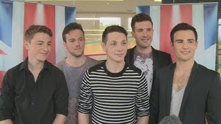 Britains Got Talent 2014 Collabro talk wanting to be in Glee and how they first met [upl. by Vito]