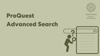 ProQuest Advanced Search [upl. by Gney]