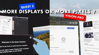 Display Mirroring on Quest 3 vs Vision Pro [upl. by Euginomod43]