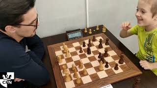 A Salamov 1254 vs Tweedledum 1495 Chess Fight Night CFN Blitz [upl. by Odrick]