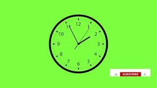 Green screen Clock Animation HD [upl. by Aziar]