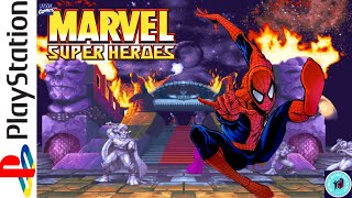 Marvel Super Heroes 1995 PS1 41 HD quotSPIDERMANquot RETRO GAMEPLAY [upl. by Mercy]