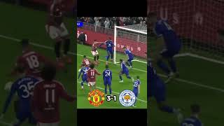 5x2 💀💀 manchesterunited 5x2 leicestercity carabaocup england football soccer video edit [upl. by Lanahtan]