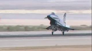 X31 Enhanced Fighter Maneuverability Aircraft in Flight over the Mojave Desert [upl. by Bertram]