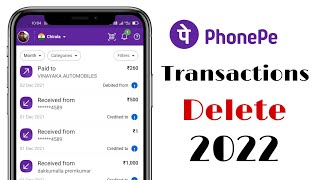 How Delete Phonepe Transactions History In Telugu  Delete Phone pe History In Telugu  2022 [upl. by Anas]