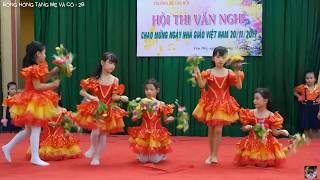 Múa BÔNG HỒNG TẶNG MẸ VÀ CÔ 2011  Mừng Thầy Cô 2B  Ca múa nhạc thiếu nhi vui nhộn [upl. by Hairaza]