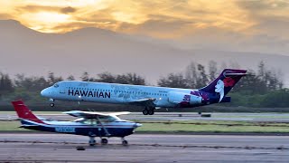 Planespotting  Kahului Airport OGG  Maui Hawaii  Kona WindsReverse Flow  6 [upl. by Clevey]