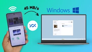 Google nearby share in Windows  Share files Android to windows wirelessly  45 MBs [upl. by Elinor]