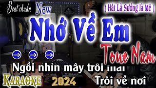 Nhớ Về Em Karaoke Tone Nam  SONG NGỮ  Beat Chuẩn Jimmii Nguyễn  QUÂN ORGAN [upl. by Franni]