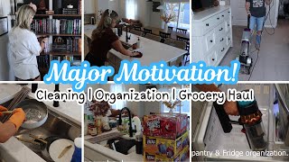 Major Motivation  Extreme Clean with Me  Deep Clean  Fridge amp Pantry Organization  Grocery Haul [upl. by Fredric712]