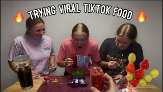 Trying VIRAL TikTok Food Trends w Friends 🔥 [upl. by Noivax]