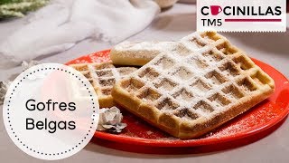 Gofres Belgas Caseros  Waffles  Recetas Thermomix [upl. by Anivla]