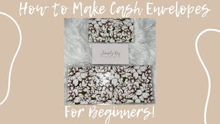 How To Make Cash Envelopes For Beginners  Dave Ramsey Cash Envelope System  SimplyKay [upl. by Yenaiv]