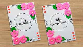 🌺🔥Linda tarjeta de Cumpleaños super fácil 💖 Handmade easy Birthday Card Ideas Tutorial [upl. by Akeemahs]