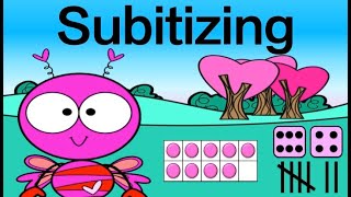 Valentines Subitizing to 10 Math Brain Breaks [upl. by Eixela417]