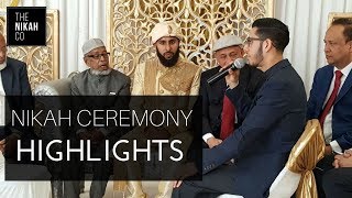 NIKAH CEREMONY HIGHLIGHTS  Conducting a Beautiful Islamic Marriage [upl. by Ikceb399]