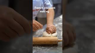 French croissant making food foodlover streetfood [upl. by Dustman909]