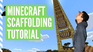 How To Make SCAFFOLDING In Minecraft And Use It [upl. by Navonoj]