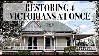 RESTORING FOUR VICTORIANS AT ONCE Our project overview [upl. by Nhaj]