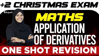 Plus Two Christmas Exam  Maths  Application of Derivatives  Eduport [upl. by Anihtyc70]