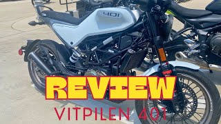 Husqvarna Vitpilen 401 Ride amp Review [upl. by Yrailih]