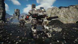 Warhammer IIC Classic mech mod showcase for Mechwarrior 5 Mercenaries [upl. by Mattheus]