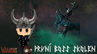 Valheim 2  PRVNÍ BOSS PORAŽEN SOLO EIKTHYR BOSS FIGHT CZ ⚔🦌⚔ [upl. by Lagiba61]