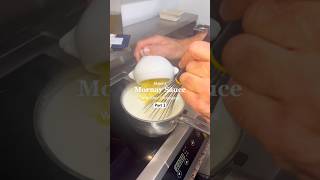 Part 2  How to make a Mornay Sauce with Chef Christophe 🧑‍🍳🤤 food frenchchef [upl. by Roland]