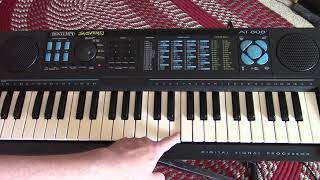 1988 Bontempi System 5 AT 808 Electronic Keyboard [upl. by Ihcego]