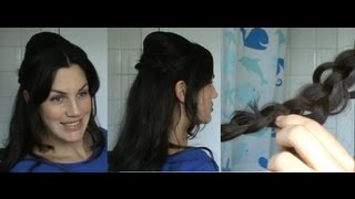 HOTD  16 Bardot inspired hair tutorial 60s inspired bouffant howto  Vintagious [upl. by Caravette589]