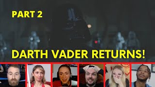 Reactors Reaction to DARTH VADER Arriving On Mapuzo PART 2 ObiWan Kenobi Part 3 [upl. by Adnahsat]