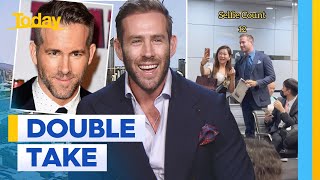 Aussie man mistaken for Ryan Reynolds at airport  Today Show Australia [upl. by Sherill874]