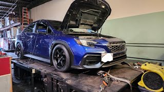 22 WRX JB4 Dyno custom map on 91 octane [upl. by Niggem529]