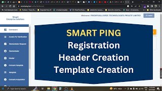 Smartping DLT Registration  Header Registration  Template Registration [upl. by Pall]