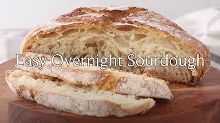 Easy Overnight Sourdough Bread [upl. by Yablon450]