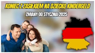 Koniec z zasiłkiem na dziecko Kindergeld od stycznia 2025 [upl. by Tye]