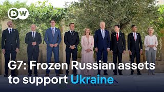 G7leaders plan Russian assetbacked loan to Kyiv  DW News [upl. by Annael431]