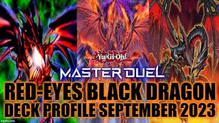 REDEYES BLACK DRAGON MASTER DUEL DECK PROFILE SEPTEMBER 2023 YUGIOH [upl. by Berkie]