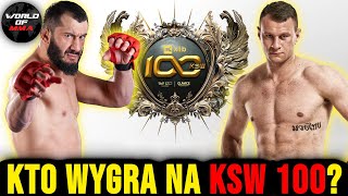 KSW 100 KHALIDOV vs BARTOSIŃSKI  TYPOWANIE wszystkich POJEDYNKÓW [upl. by Marcellina]