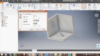 Create Rib in Autodesk Inventor 2017 [upl. by Lira]