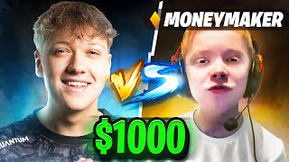 1000 1VS1 WETTE GEGEN MONEYMAKER 😲🤣 EXTREM LUSTIG [upl. by Amhser]