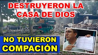 ASÍ QUEDÓ IGLESIA DESALOJADA EN GUATEMALA DESTRUYERON LA CASA DE DIOS 😭 [upl. by Iasi]