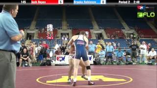 Junior 145  Josh Reyes Oregon vs Brooks Robinson Utah [upl. by Roehm]