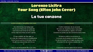 Lorenzo Licitra X Factor  Your Song  Audio con Testo Italiano  Inglese [upl. by Labaw]