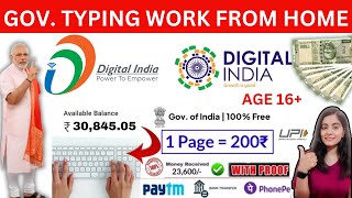 GOV TYPING WORK FROM HOME JOBS 2024  AGE 16  ONLINE TYPING JOBS AT HOME  ONLINE DATA ENTRY JOBS [upl. by Terraj492]