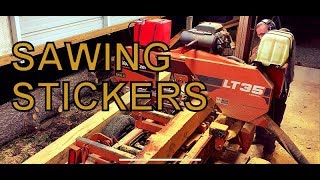 THIS SAWMILL CAN MAKE ABOUT ANYTHING YOU NEED SAWING STICKERS FOR WOOD STACKS [upl. by Ahsurej]