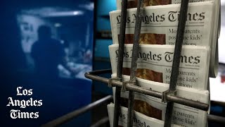 The last LA Times print run at the Olympic Plant in downtown Los Angeles [upl. by Eronel]